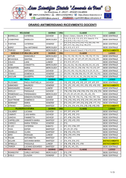 orario ric. doc. 2012-2013