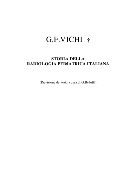 Storia della Radiologia Pediatrica Italiana