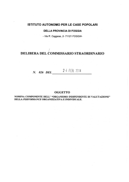 Delibera Commissario Straordinario N.26 del 24