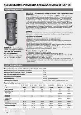 accumulatore per acqua calda sanitaria be-ssp-2r - HT