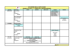 ORARIO DEFINITIVO 2013.2014 - Accademia di Belle Arti di Bari