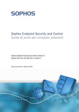 Sophos Endpoint Security and Control Guida di avvio per computer