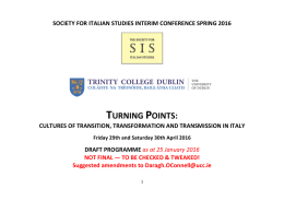 SIS Draft Prog 24 Jan 2016 - Society of Italian Studies