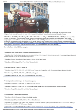 Tutti i vincitori della XIV edizione del Concours d`El&eacute;ganee Trofeo