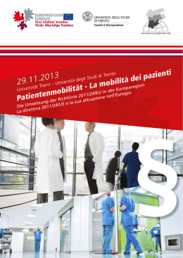 La mobilit&agrave; dei pazienti - MCI Management Center Innsbruck