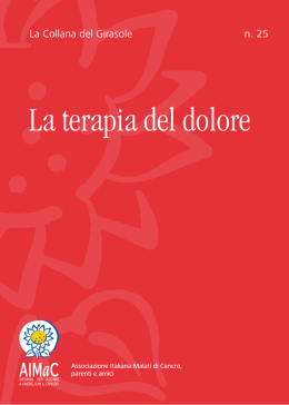La terapia del dolore - Insieme contro il cancro