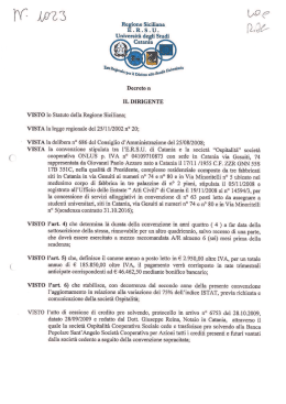 M 2 3 Regione Siciliana Dﬁ 94 - ERSU Catania &ndash; Amministrazione