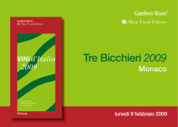 Tre Bicchieri 2009