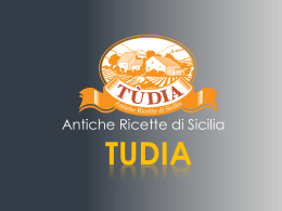 Tudia Antiche Ricette di Sicilia