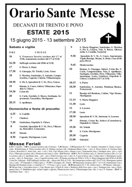 ESTATE 2015 - Parrocchia Santi Martiri Anauniesi in Trento Solteri