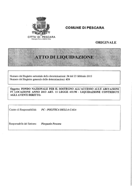 COMUNE DI PESCARA