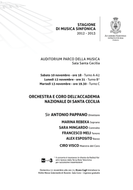 ORCHESTRA E CORO DELL`ACCADEMIA NAZIONALE DI