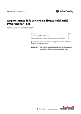 Aggiornamento della versione del firmware dell`unità PowerMonitor