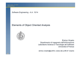ElementsOfOOAnalysis - Dipartimento di Ingegneria dell`Informazione