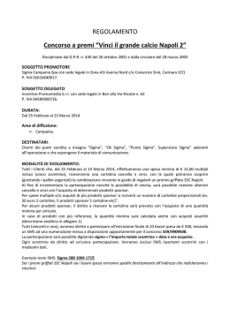 Vinci il grande calcio Napoli 2
