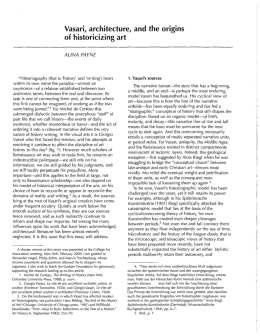 Vasari, architecture, and the origins of historicizing art