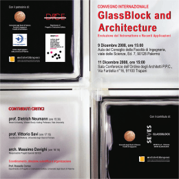 GlassBlock and Architecture Architecture