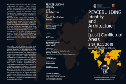 PEACEBUILDING Identity and Architecture in [post]