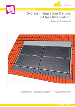Istruzioni di montaggio S-Class Integration /Integration Deluxe