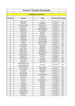 Scienze E Tecniche Psicologiche