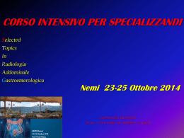 Corso intensivo per specializzandi Selected Topics, Nemi