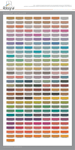PANTONE&reg; METALLICS