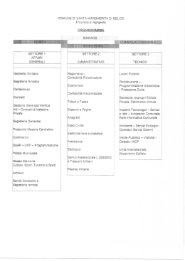Organigramma - Comune di Santa Margherita di Belice