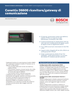 Conettix D6600 ricevitore/gateway di comunicazione