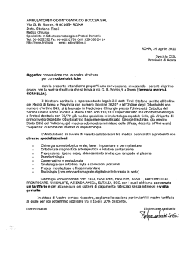 AMBULATORIO ODONTOIATRICO BOCCEA SRL Via G. B. Somis, 9