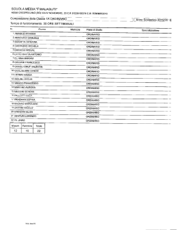 formazione classi prime