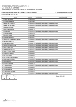 via guglielmi alfredo - 8&deg; Circolo Didattico San Pio X Foggia Infanzia