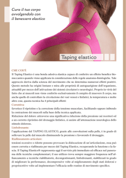 Taping elastico - Postura e Benessere