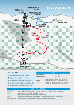 Le Torcole - Piazzatorre Ski Area
