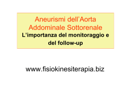 Aneurismi dell`Aorta Addominale Sottorenale www.fisiokinesiterapia