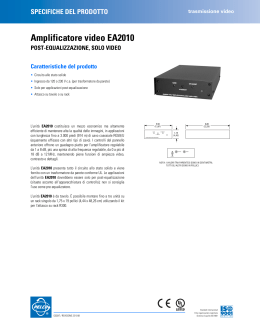 Pelco EA2010 Equalizing Amplifier_IT_spec