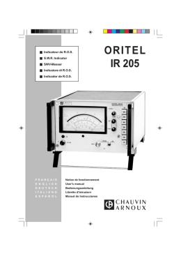 ORITEL IR 205 - Chauvin Arnoux