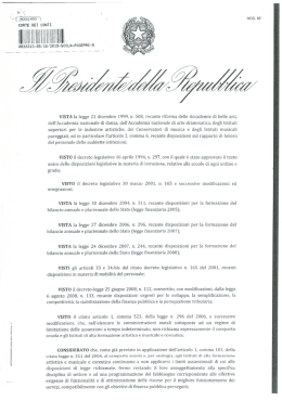D.P.R. Afam del 23.09.2015 - Dipartimento Funzione Pubblica