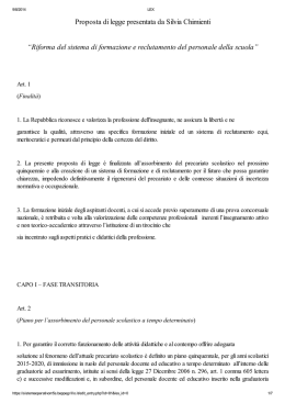 LEX poposta per reclutamento del M5S
