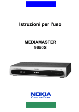 Istruzioni per l`uso