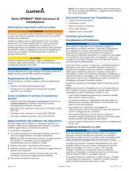 Serie GPSMAP&reg; 8000 Istruzioni di installazione