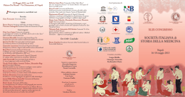 SOCIET&Agrave; ITALIANA di STORIA DELLA MEDICINA