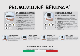 RISERVATA AGLI INSTALLATORI