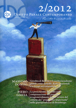 La proposta di direttiva - Diritto penale contemporaneo