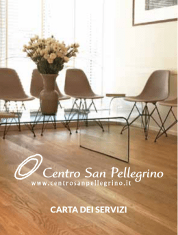 CARTA DEI SERVIZI - Centro San Pellegrino