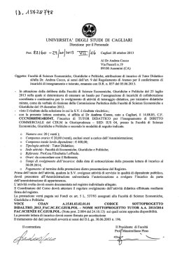 Lettera contratto Prot 22160 Cocco - Universit&agrave; degli studi di Cagliari.