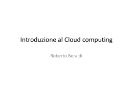 Introduzione al Cloud computing