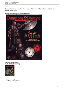 Diablo II - Gioco Cartaceo