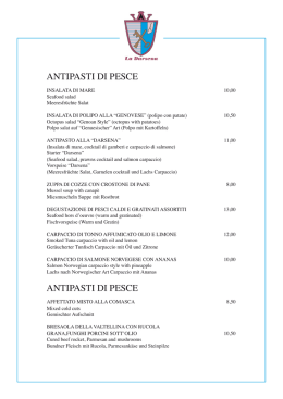 Scarica il nostro men&ugrave;