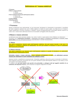 Definizione di massa elettrica-MAZZOLINI