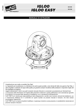 MANUALE DI ISTRUZIONI